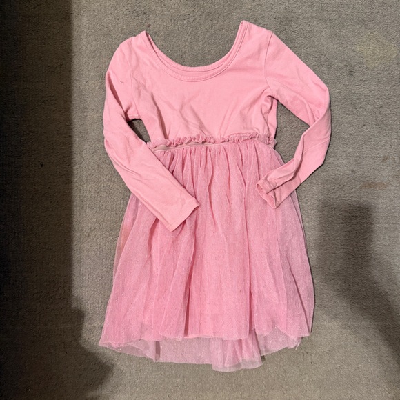 Cat & Jack Girls Dresses Bundle Size 5T Pink Orange Casual Dresses Set of 2 - Picture 5 of 7